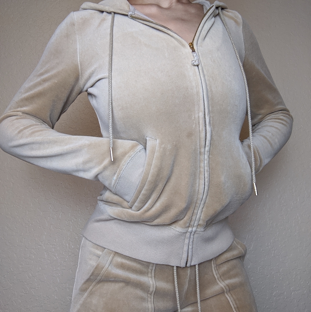 Juicy Couture Velour Tan Track Suit
